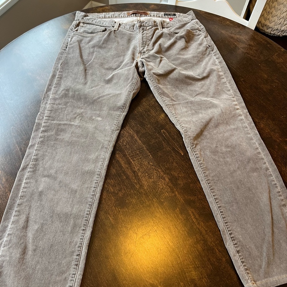 Agave Men's Corduroy Pants in Light Gray